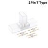 110V 220V Led Strip Light Connector Accessories I T L Shape 2Pin Connectors For Rgb Neon Light Single Color Led Strip