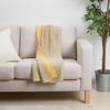 Nordic Style Knitted Casual Throw Blanket Office Nap Throw Portable Blanket Yellow Woven Shawl