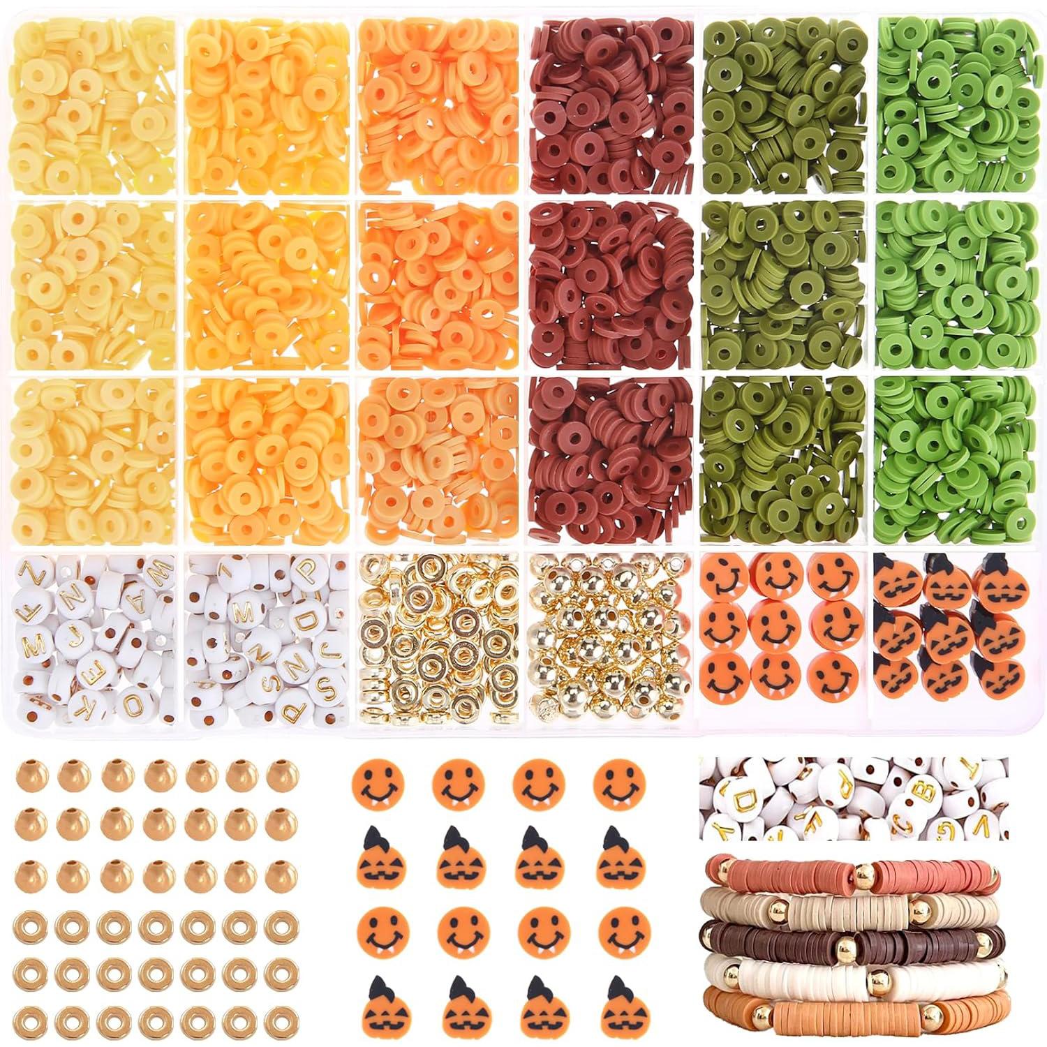 2340Pcs Clay Bead Soft Pottery Bead Kit, Friendship Bracelet Making Kit Diy Jewelry Accessories