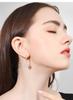 S925 Sterling Silver Baguette Pearl Dangle Earrings for Women - High-End Fashionable Water Drop Slimming Design (2026)