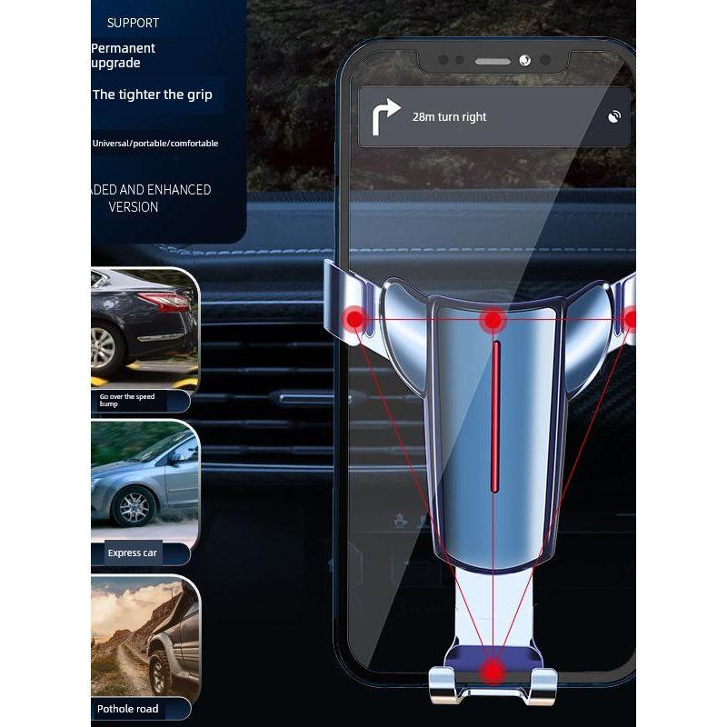 Car Phone Holder New Model Car Navigation Air Vent Gravity Mount Car Holder Clip-On Car Mount