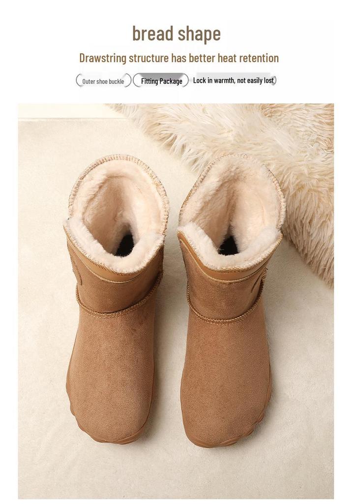 Unisex Fünf-Finger Baumwoll-Winterstiefel 2026 - Samtgefüttert, Warm, Abriebfest, Verdickte Schneestiefel