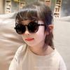 New children's glasses cute cat ears hollow sunglasses UV-proof sunglasses boys and girls