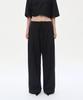 Teulimingbeodeu Low Rise Wide Slacks [ Black ]