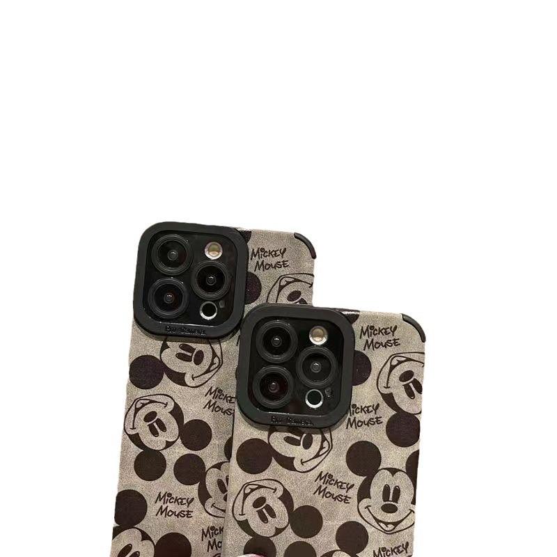 Retro Overturned Fur Mickey Mickey Suitable for New Apple 16promax Anti Fall Case 15iphone14