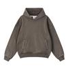 Pure Cotton American Retro Fried Snowflakes Washed To Make Old Hooded Men's and Women's Tide Pocket Sweaters