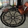 Viking Valknut Yggdrasil Tree of Life Rug Round Carpet 80cm Chair Non-slip Floor Mat Crawling For Kids Living Room Decor