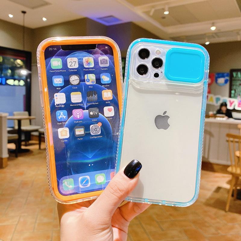 Buy Slide Camera Protection Phone Case For iphone 11 12 13 Pro XS XR 7 ...