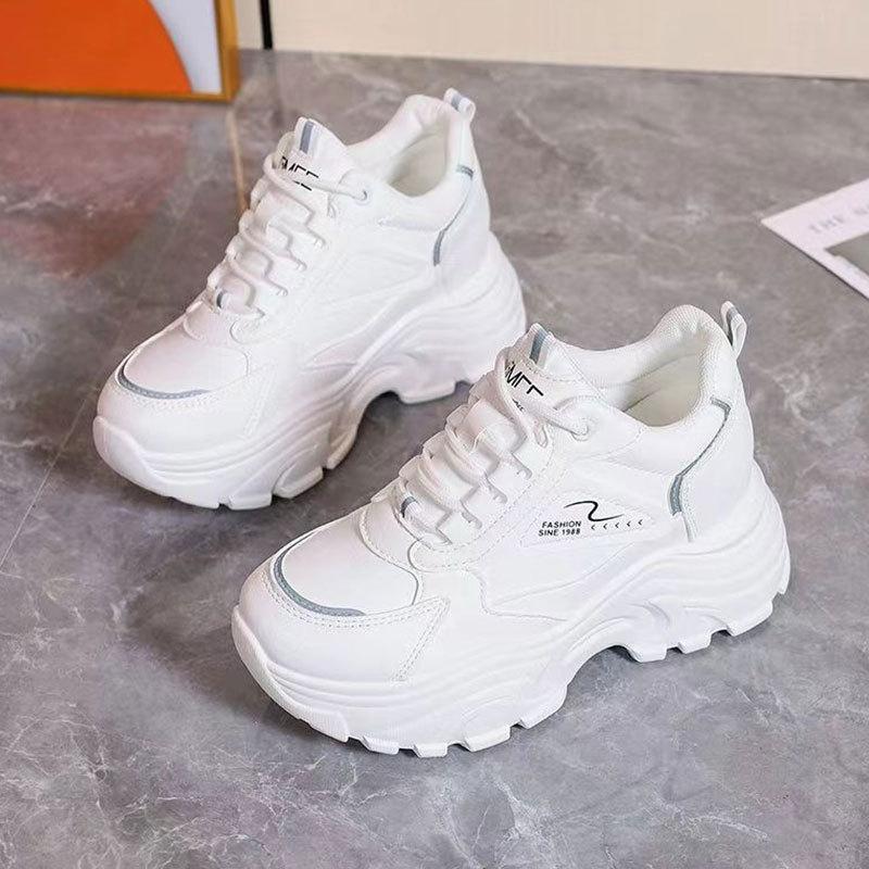 

Versatile thick-soled muffin shoes mesh breathable dad shoes women s new spring small inner height increase 40
