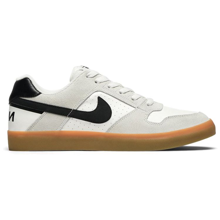 Nike Delta Force Vulc SB Summit White Sneakers Unisex Nero-Gomma-Marrone Chiaro 942237-101