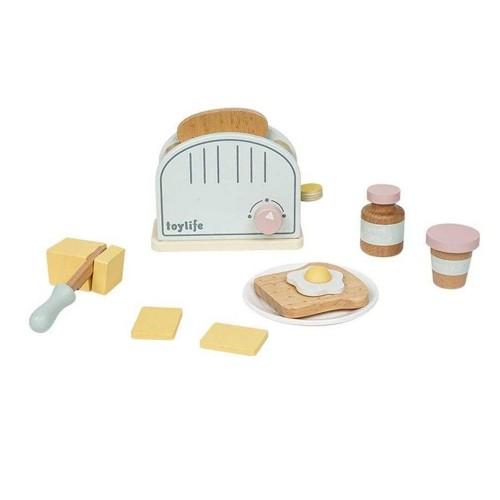 Toy Life Childrens/Kids Wooden Toaster Play Set