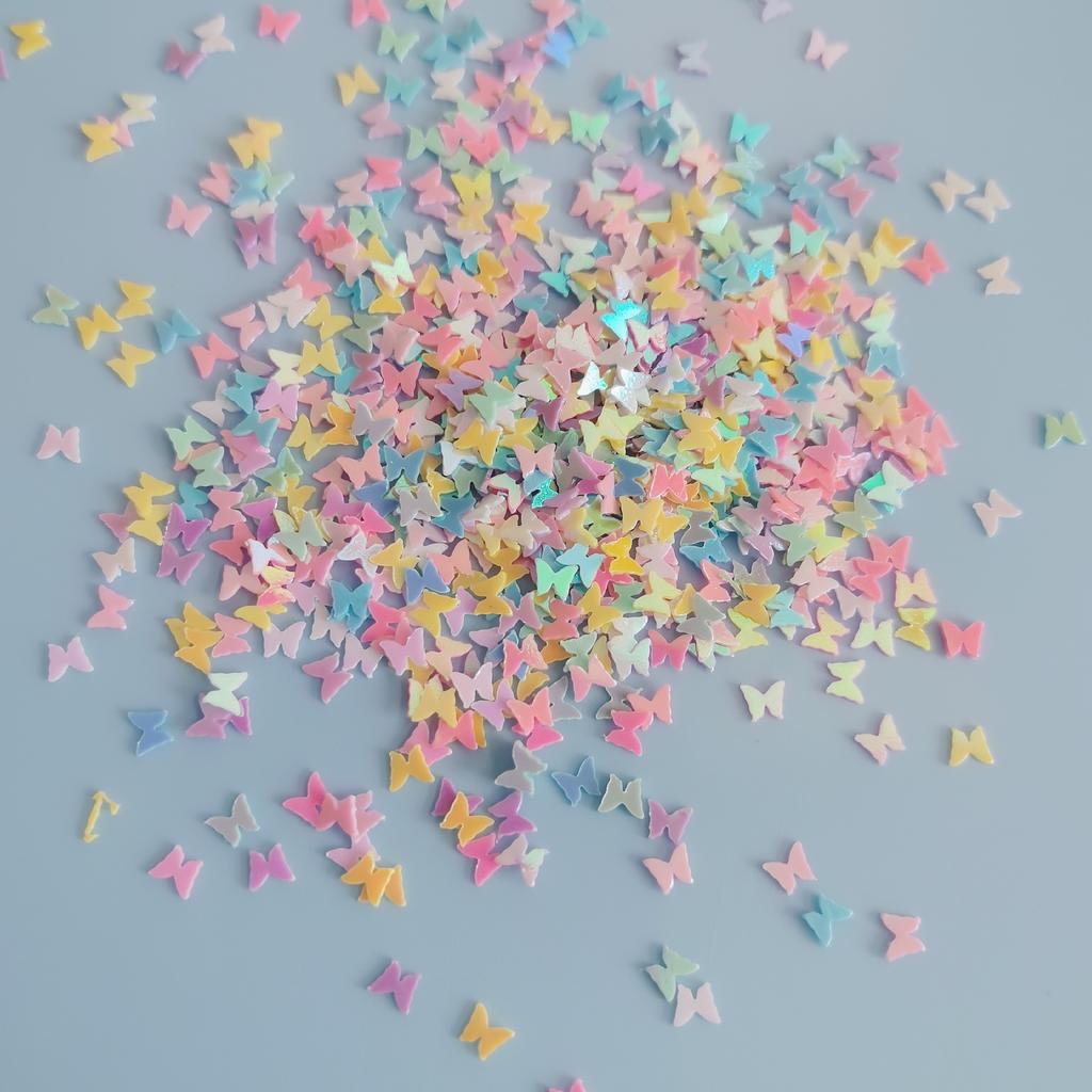 500g/Bag Colorful Butterfly Glitter Nail Art Sequins 3D Butterfly Confetti Stickers Manicure Makeup DIY Decoration for Women