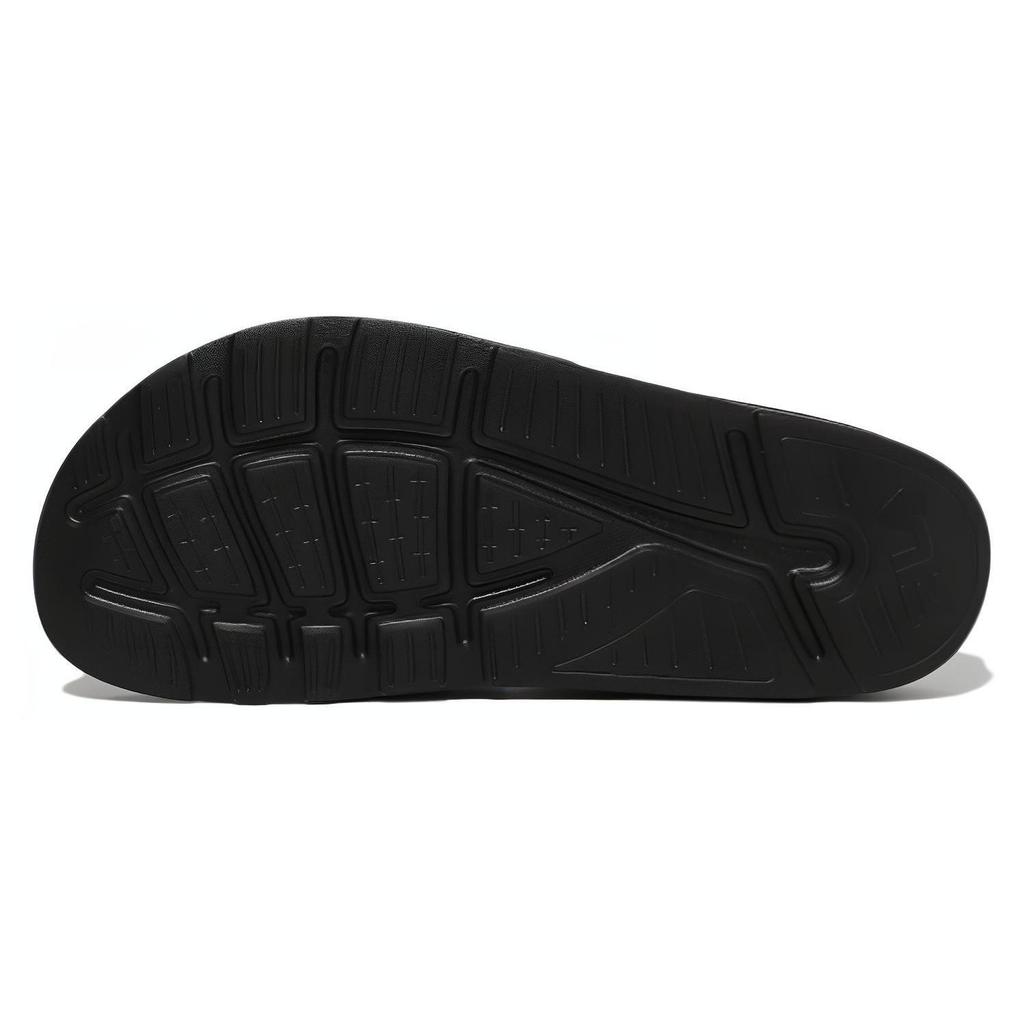 FILA Slick Slide Rubber Sole Slide Slippers Unisex Black Korean Style 1SM01971F_001