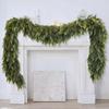 Artifical Dense Christmas Vines Wreath Fake Cedar Vines Christmas Rattan Garland Decor Fireplaces Stairs Xmas Home Decoration