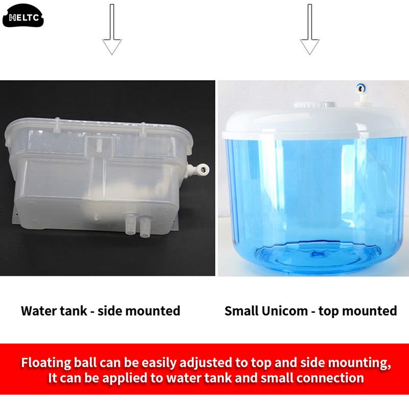 

1pcs POM White Inlet Float Valve Adjustable Auto Fill Float Ball Valve Water Control Switch For Water Tower Tank one size
