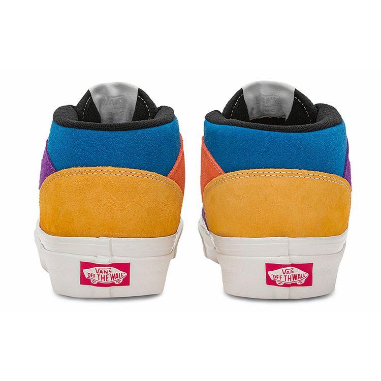 Vans Half Cab 33 DX Leather Fashion Casual Mid-Top Skate Shoes Unisex Sneakers Blue Orange Purple VN0A5KX6448