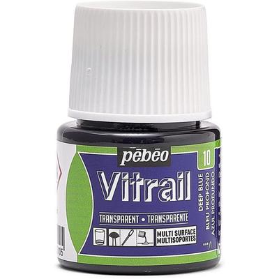 Vitrail Paint - Pébéo - Deep Blue - 45ml - Transparent - Glossy