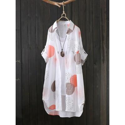 Plus Size Fashion White Shirt Outerwear Top Women Chic Blouse Luxury Designer Korean Style Female Clothing Blouse