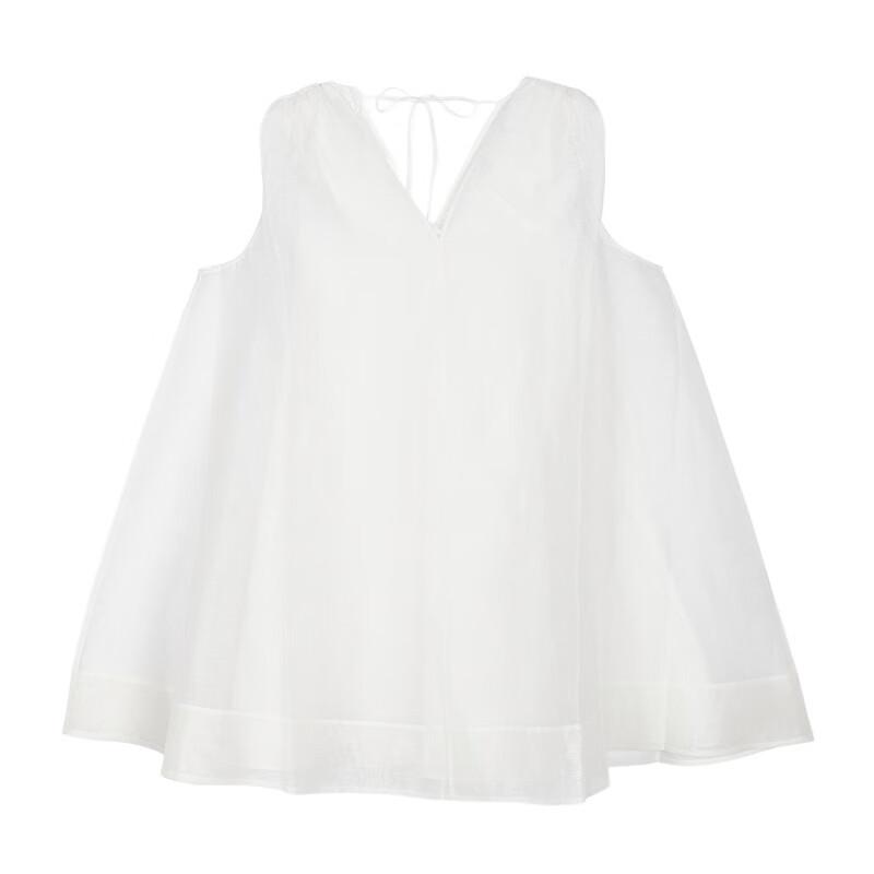 JNBY Summer Linen Blend Sleeveless V-Neck Dress
