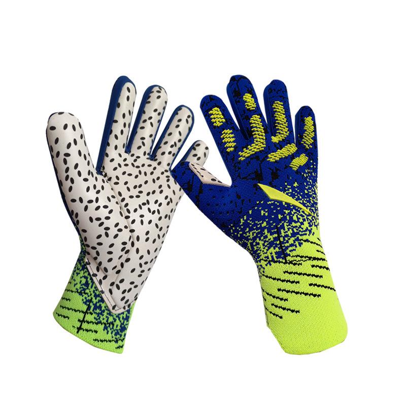 

Футбольный вратарь Вратарские перчатки Детские Взрослые No. 10 (middle finger length 10cm) синий