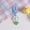 Colorful Resin Flower Keychain Charming Resin Flower Keychain with Tulips Designs for Bag Hanging Decoration