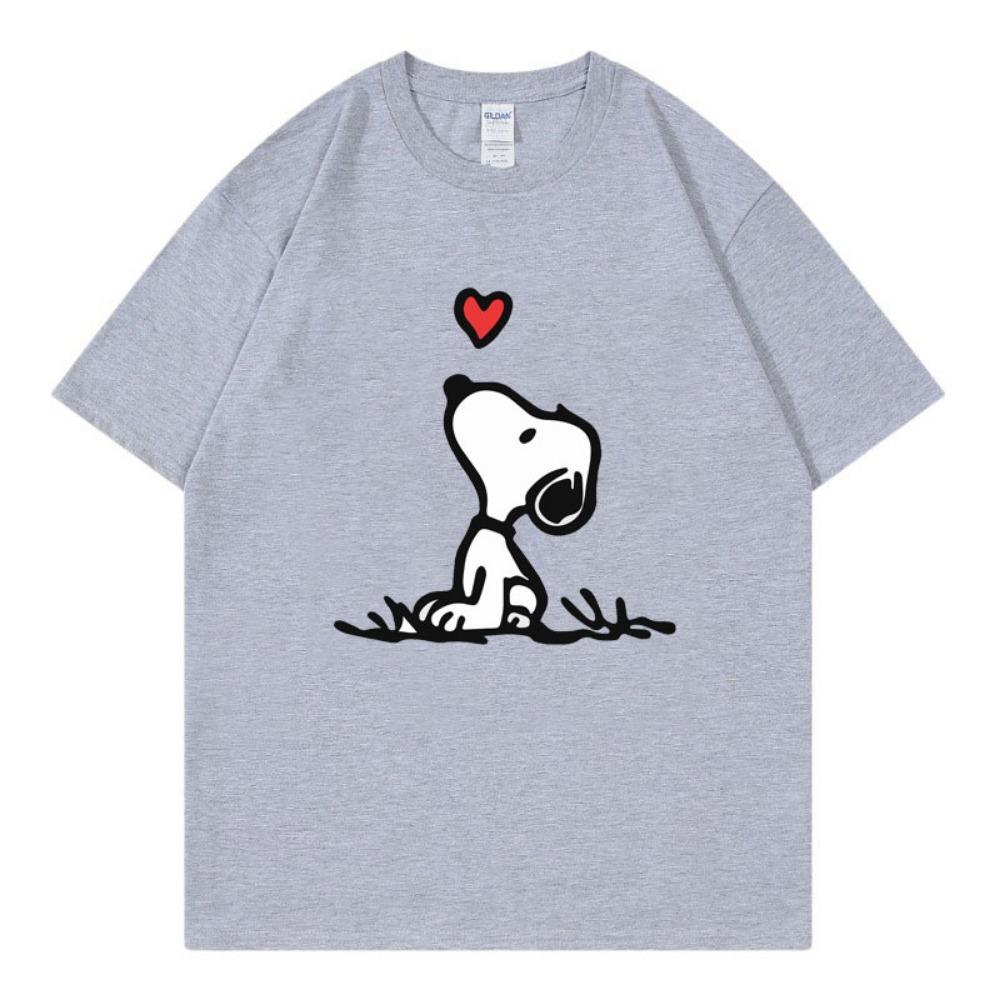 Cartoon Anime Women's T-shirt Summer Short-sleeved White T-shirt Top Fashion Couple Outfit