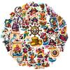 35pcs-50pcs Adventure Treasure Stickers Cartoon Pirate Stickers Treasure Stickers For Guitar Laptop Helmet Skateboard