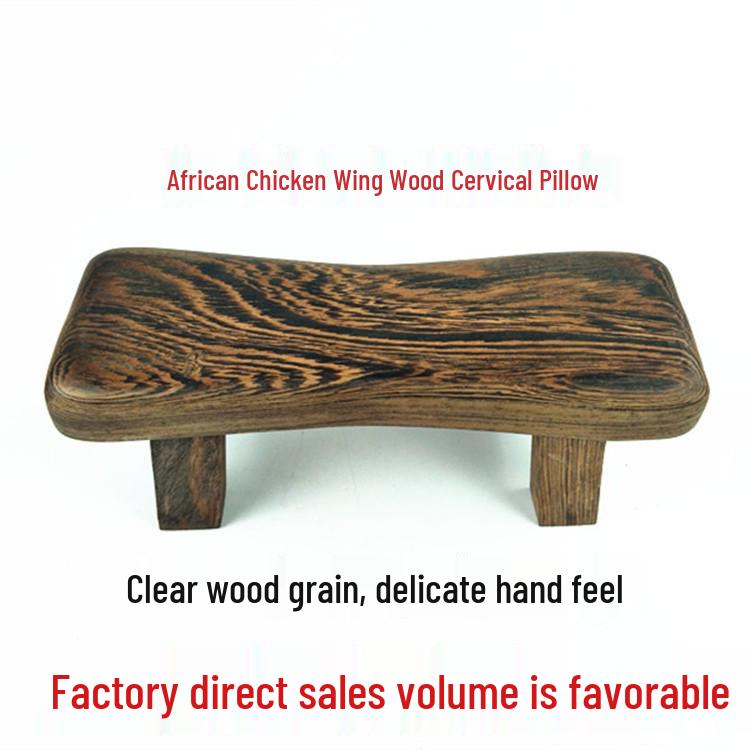 Ebony Wood Curved Cervical Pillow