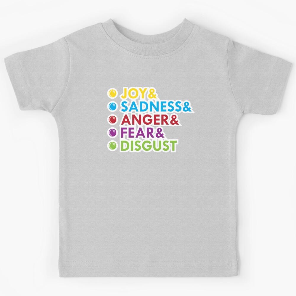 Joy&Sadness&Anger&Fear&Disgust Kids T-Shirt 120