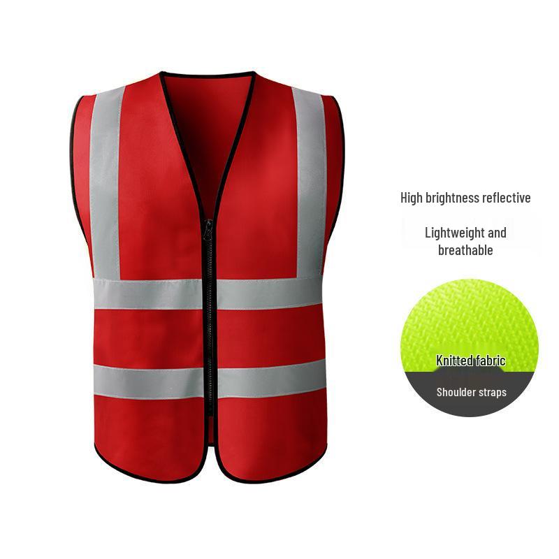 Hersteller-Sicherheitsweste mit mehreren Taschen und Reflektoren für Bau, Reinigung und Transport