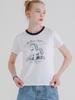 LA MAISON STUDIO Toy Pony Slim Fit Short Sleeve T-Shirt White Navy (Fcg2Ts768W)