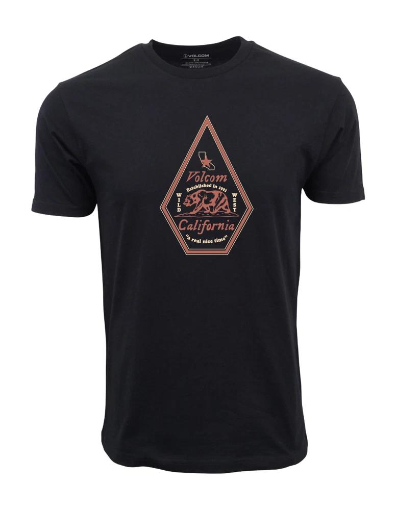 Volcoms Unisexs Premium California A Real Nice Time T Shirt S