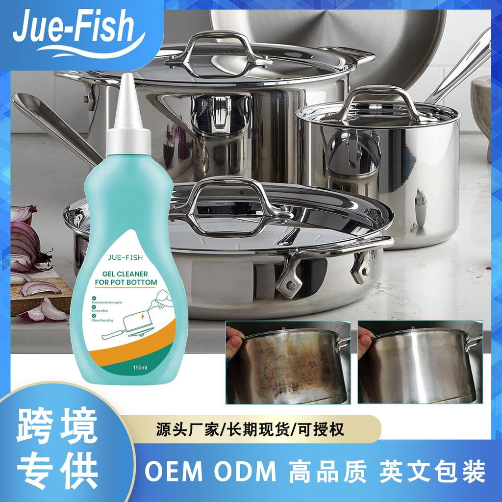 Kitchen Cleaner for Stovetop, Range Hood & Cookware - Heavy Duty Degreaser for Oil Stains & Burnt-on Residue