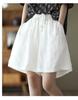 Women's Cotton Casual Elastic Waist Wide-Leg Cargo Shorts