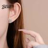 Ear Studs 1 Pair Stud Earrings Four-Leaf Clover Design Micro-Setting
