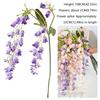108CM Artificial Wisteria Flowers Silk Material Hanging Design Fake Floral Plants Green Color String Arrangement
