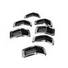 7Pcs Front Grille Cover 68303626AA Front Bumper Hood Grille Vent Insert Cover for Cherokee 2014 to 2018