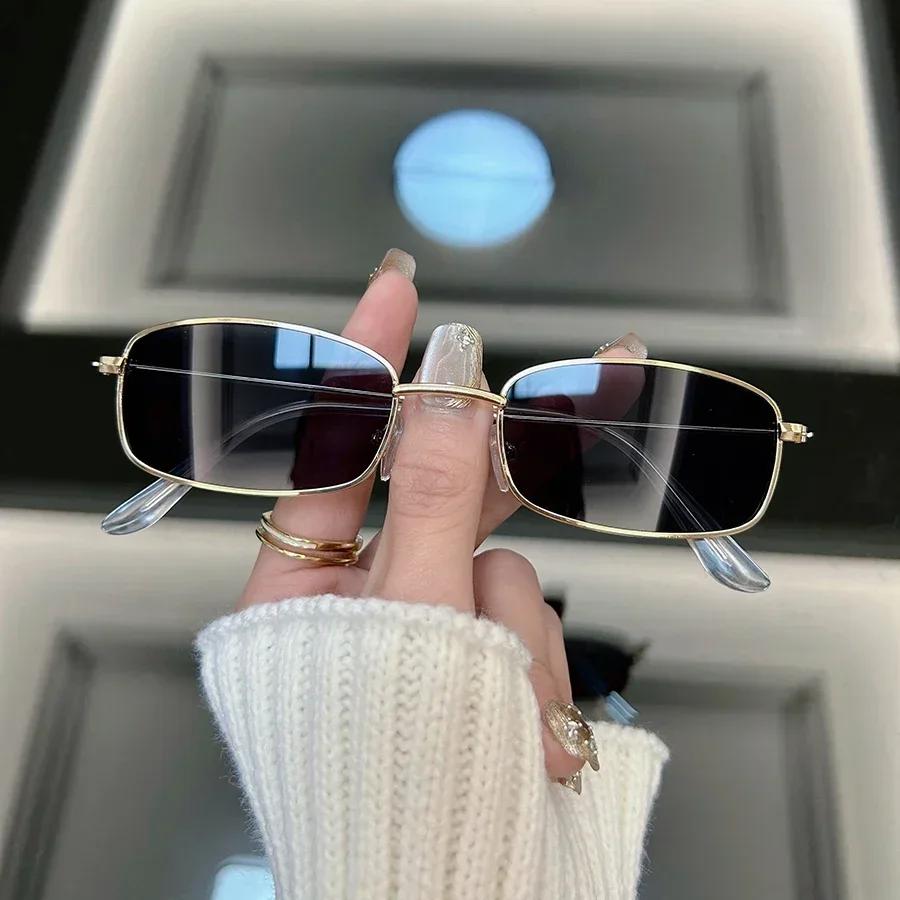 Casual Retro Cat Eye Sunglasses Women Men Vintage Square Female Male Glasses Small Frame Fashion