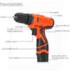 12V Li-Ion Cordless Electric Hammer Drill Driver Hand 1 Speed LED Light Charger Plastic