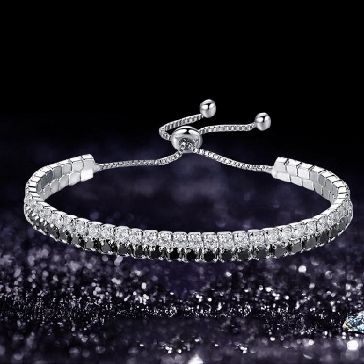 Elegant Zircon Bracelet Simple Bracelet Double Layer Fashionable Jewelry Perfect for Easy Adjustment and Versatile Wear