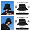 Cotton Fisherman Hat For Men Women Sun Protection Large Brim Summer Fashion Sun Hat With Letter Embroidery