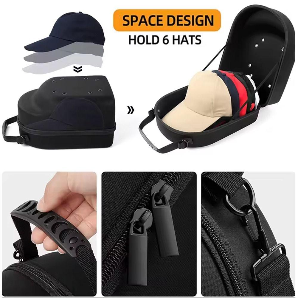 Portable Hat Carrying Bags Hard Shell Hat Travel Organizer Bag  Travel Accessories