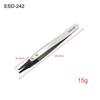 ESD Series Anti-static Long Thin Tip Hardened High Elasticity Sandblasting Tweezers