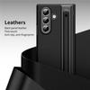 Case for Galaxy Z Fold7 - PC+Leather/PU, Black