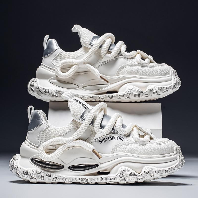 Fashion Men's Platform Sneakers Spring Summer Breathable Mesh Sports Shoes Men Casual Dad Basketball Shoes Running Shoes Tenis Masculino