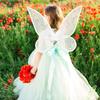 Fairy Wing,Butterfly Fairy Halloween Costume Angel Wings,Halloween Costume Sparkle Angel Wings Dress Up Party Favor White
