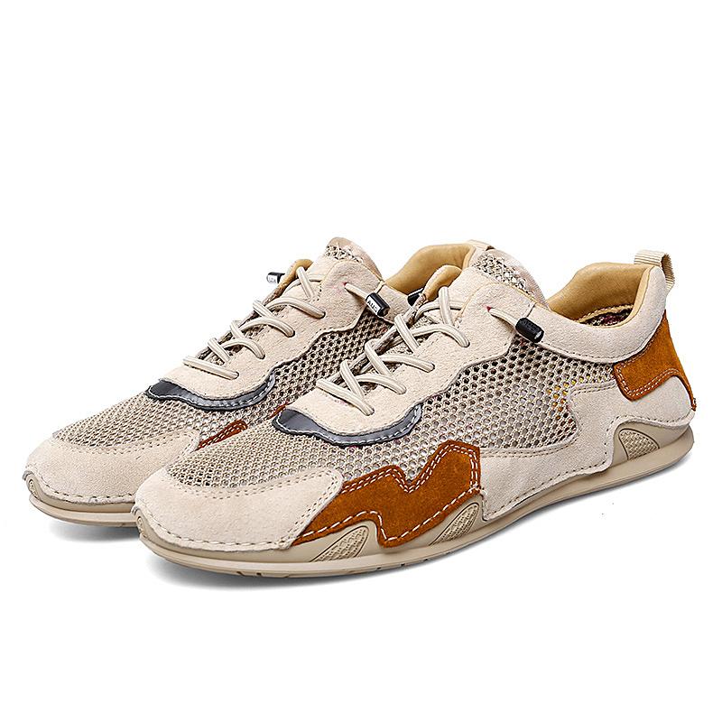 Summer Men's Mesh Breathable Soft Walking Shoes Comfortable Casual Quality Light Net Footwear For Men Sneakers Large Size