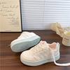 2025 autumn new breathable versatile little white shoes for women ins tide students flat-bottomed leisure sports moral training board shoes for women