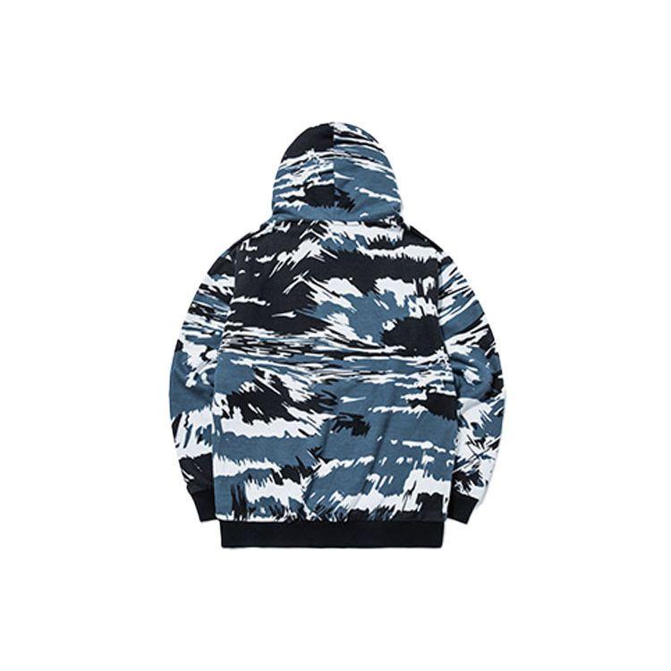 Anta Basketball Series Camouflage Fleece-Lined Warm Casual Long-Sleeve Hoodie Men Hoodie Black White 152141706-4