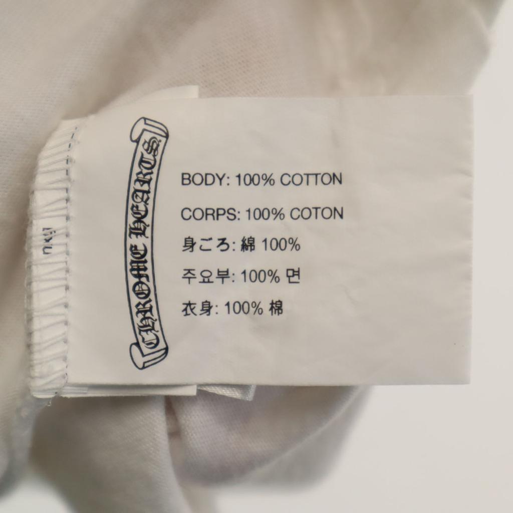 CHROME HEARTS Made in USA Back logo Short sleeve T-shirt XL white Men's Used